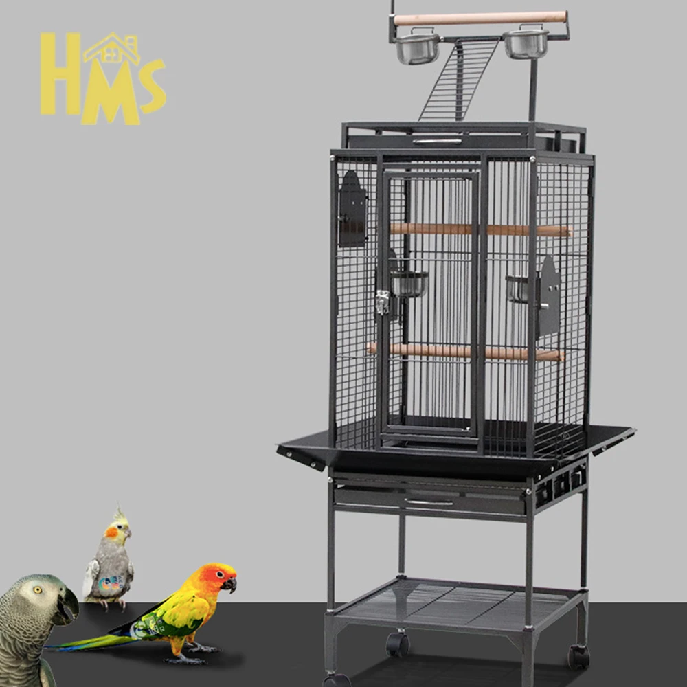 HMS wholesale fancy pegion bird breeding cages mesh welding machine shelf feeder for of sale birds canaries
