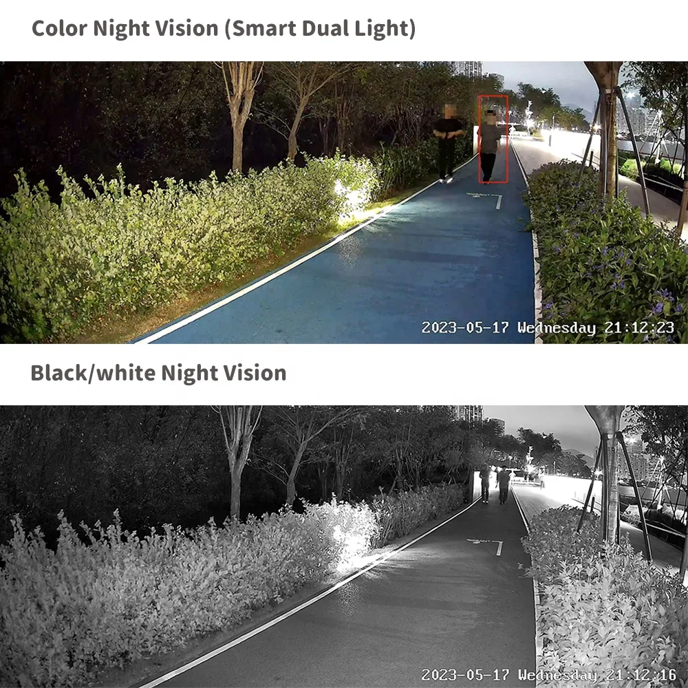 IPC-HFW2849T-AS-IL IP67 Outdoor Dual Light Audio built-in Mic Smart AI Vehicle Human Detection Dahua 8mp ip camera 4k full color