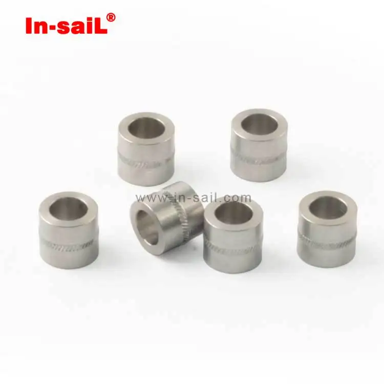 Formed and machined Metal Compression Limiters molded in bushing AL2024