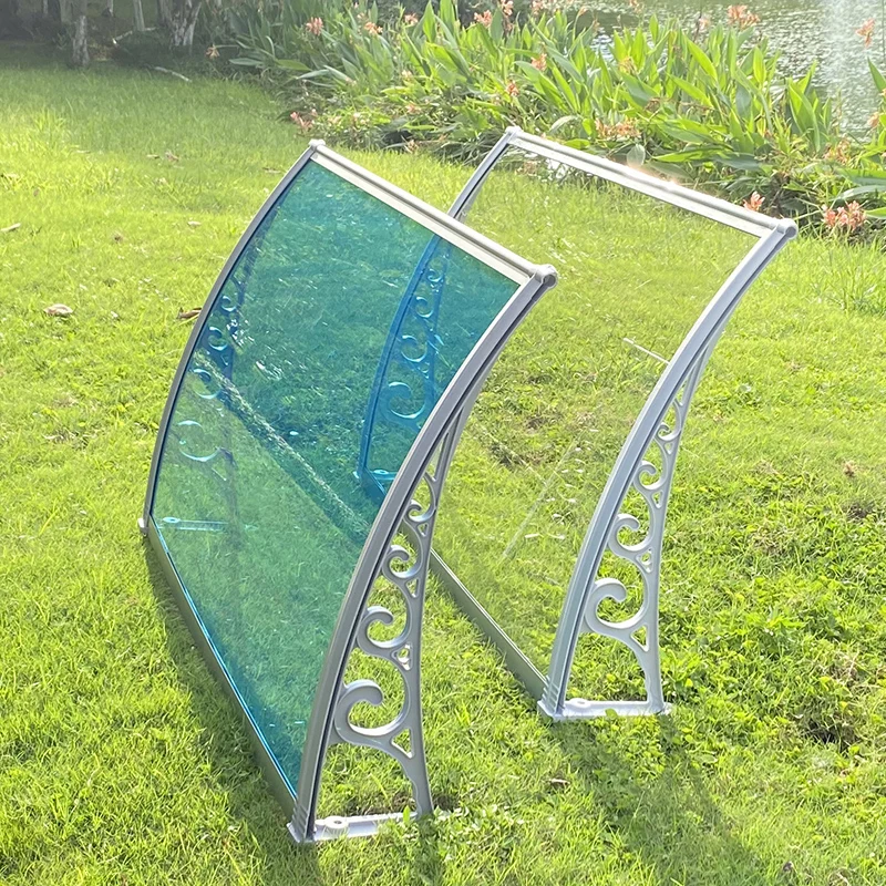 Навес для дверей и окон, изогнутые листы из поликарбоната, защита от дождя и снега