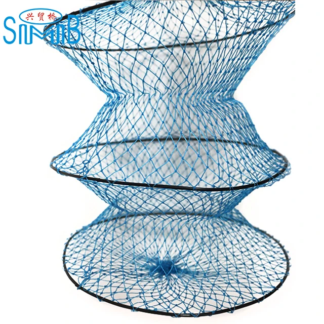 SMB Factory Price Portable Three Floating Net Fish Net Cast Fishing Cage