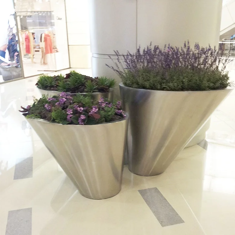 CBMmart Custom Nice Art Planters Fiberglass Garden Outdoor Planters Large Flower Pot