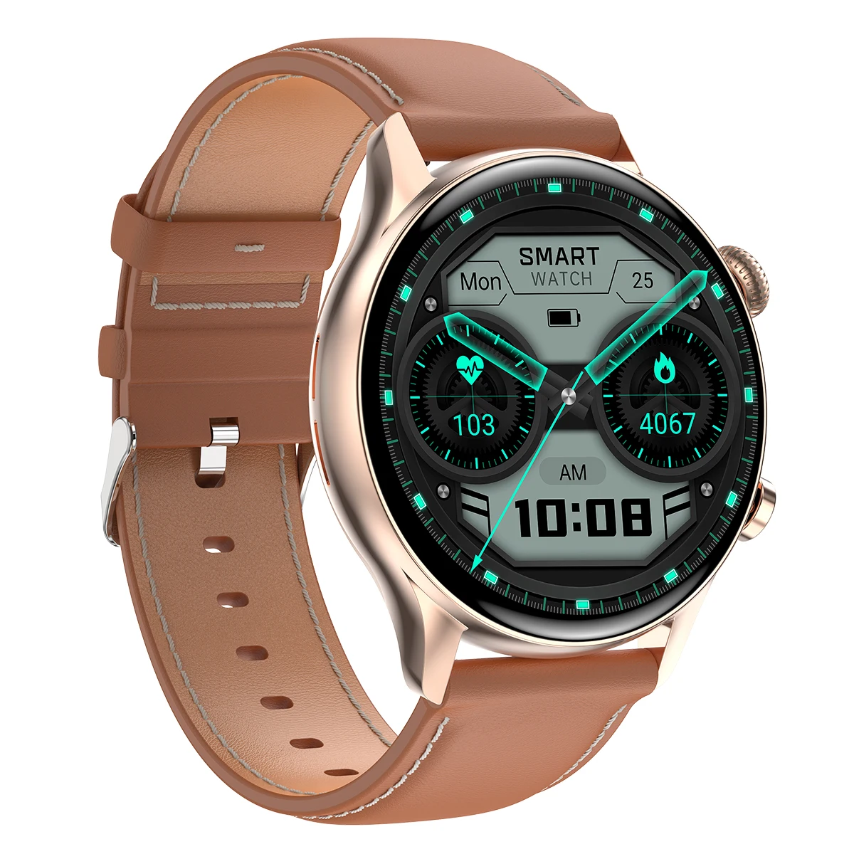 Factory OEM Logo 1.30 Inch AMOLED Screen IP68 Waterproof Blood Oxygen Monitor APP Control Smart Watch For Outdoor
