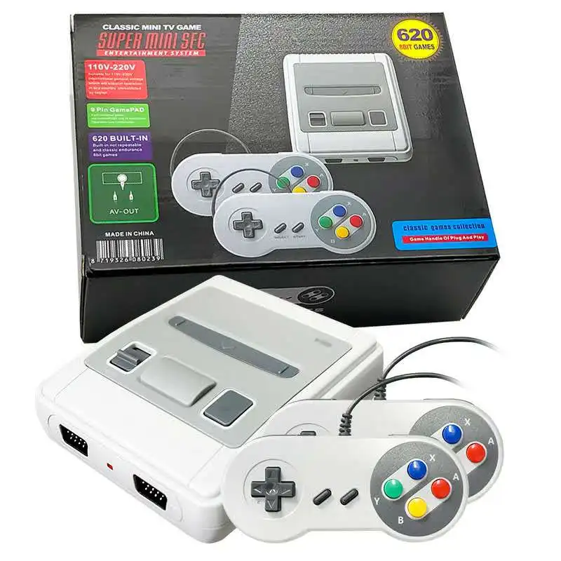 Мини для SNES для супер Nintendo Style консоль для видеоигр 620 встроенных игр