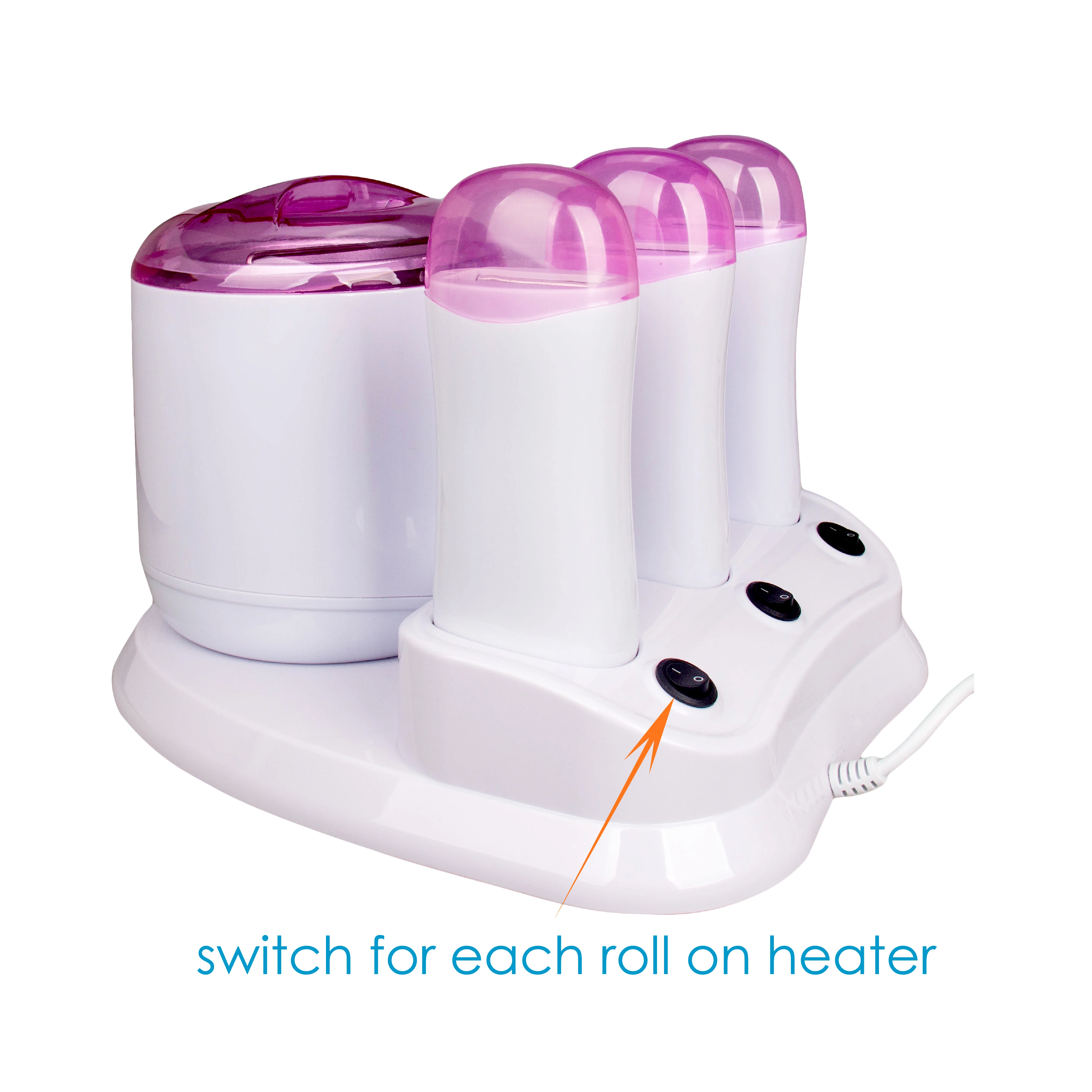 wax warming kit & Depilatory wax Heater set with roller wax warmer set & wax roll on heater