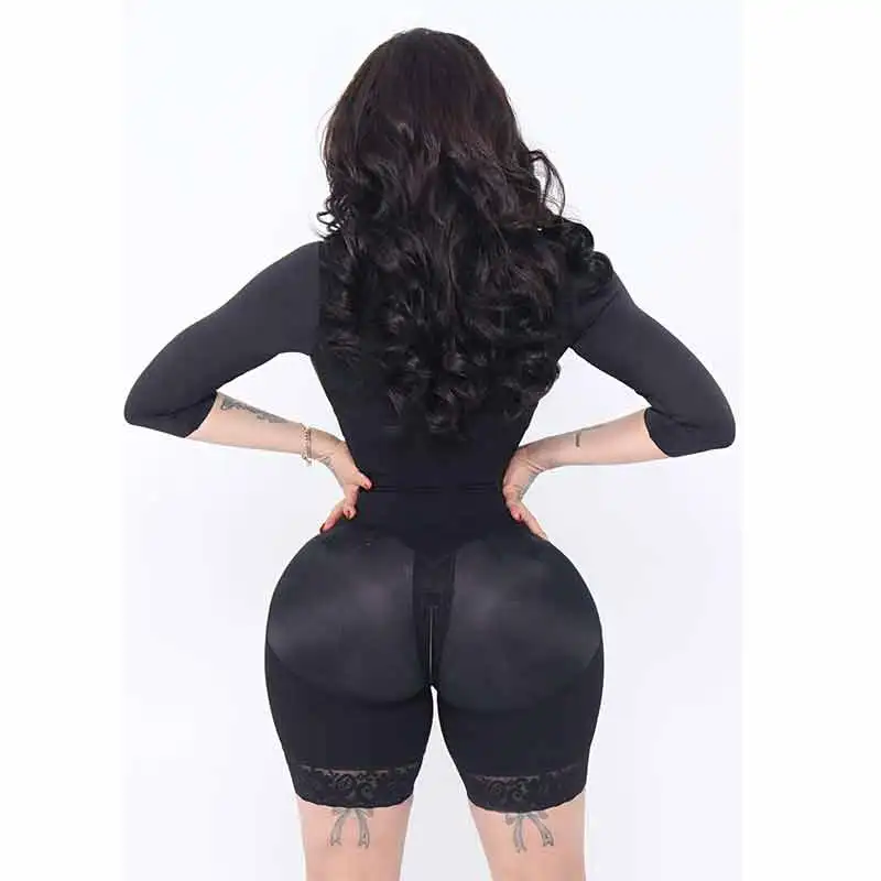 WASP Waistnewng Sleeves Fajas Colombiana Girdle Full Body Shaper Lift up Butt Lifter Bodysuits Tummy Control Panties Waist Women