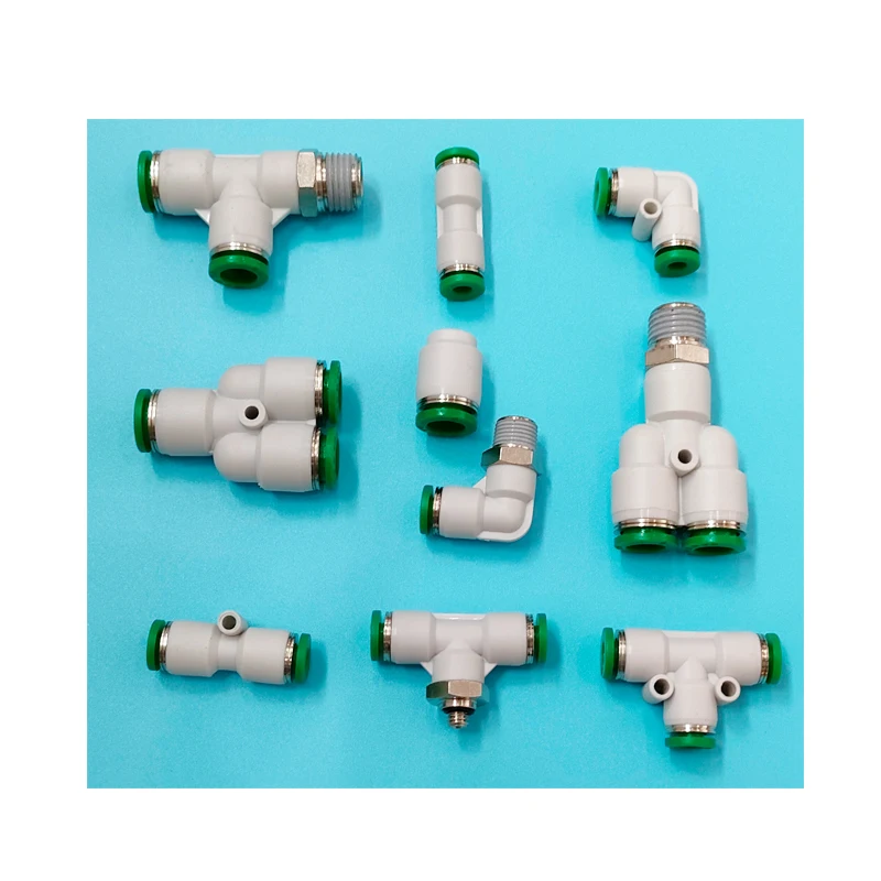 6mm Plastic Tube Fittings, Plastic Pneumatic Fittings Air Tube Fittings, Plastic Pneumatic Connector/