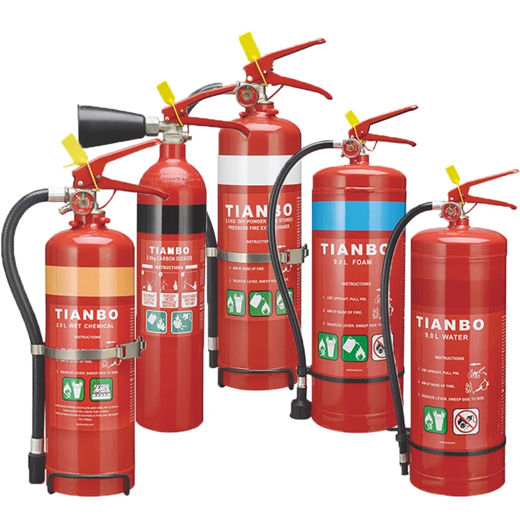 AS/NZS Class A B E F Fire Rating Carbon Dioxide CO2 Wet Chemical Air water AFFF foam Dry power DCP Fire Extinguisher