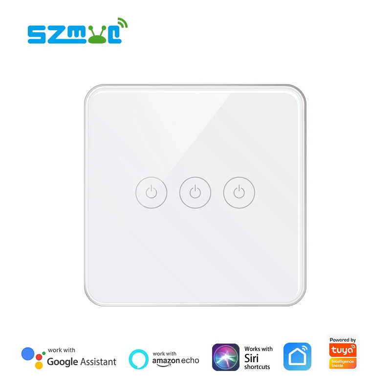 Умный выключатель Alexa Echo Google Home беспроводной переключатель zigbee с 3 клавишами 110 В 220 240 в