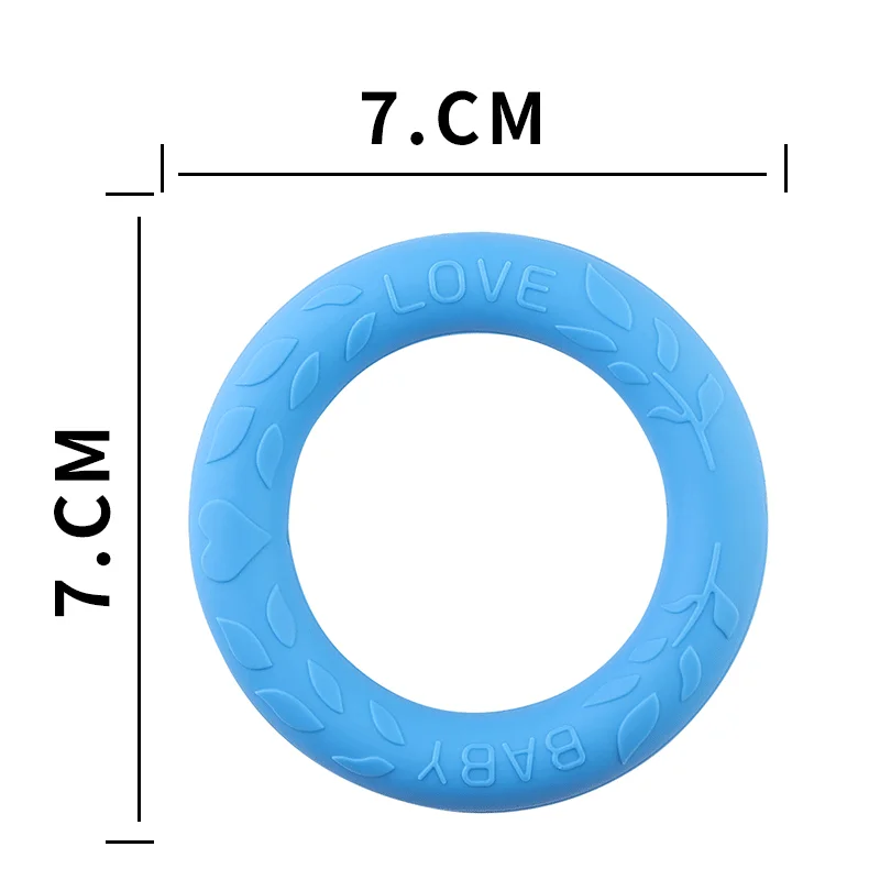 Baby Teether Silicone Toy Baby Bracelet Gift Rings Silicone Baby Teether For Mouth Explore