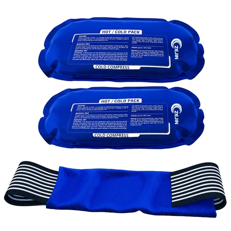 Waist Pain and Stress Relief Cold Hot Compress Therapy Gel Ice Washable Pain Relief Packs with PV/PVC Band
