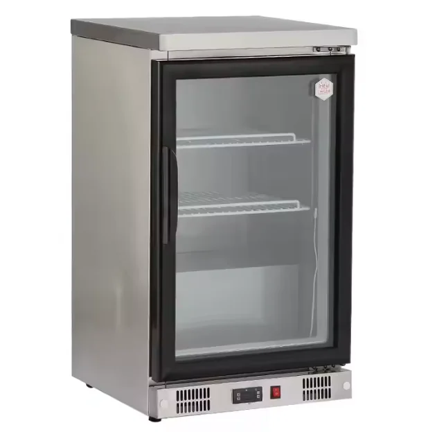 90L counter top glass door bar display mini freezer for beer