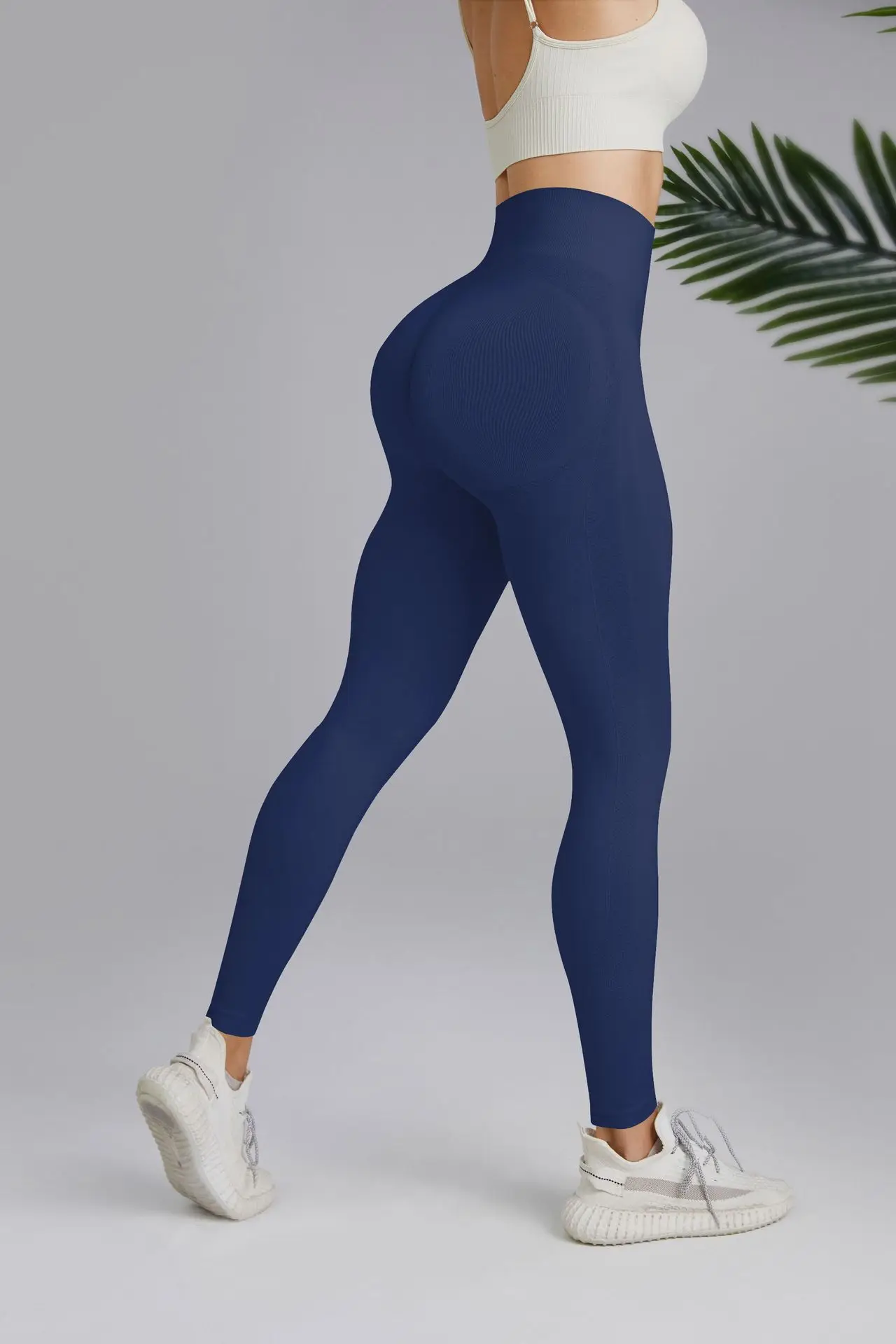 Женские облегающие леггинсы с завышенной талией