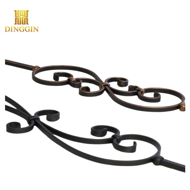 Modern Satin-Finished Wrought Iron Stair Balusters Square Tube Hollow Bar Fence Panel Steel for Balcony Villa Railings