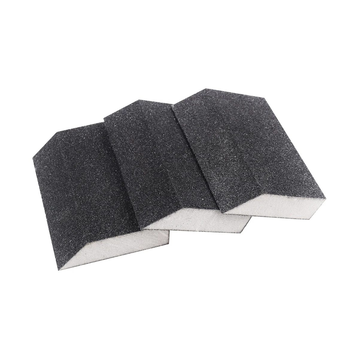 High density aluminum oxide wet dry sanding sponge block flexible abrasive sanding block angled drywall
