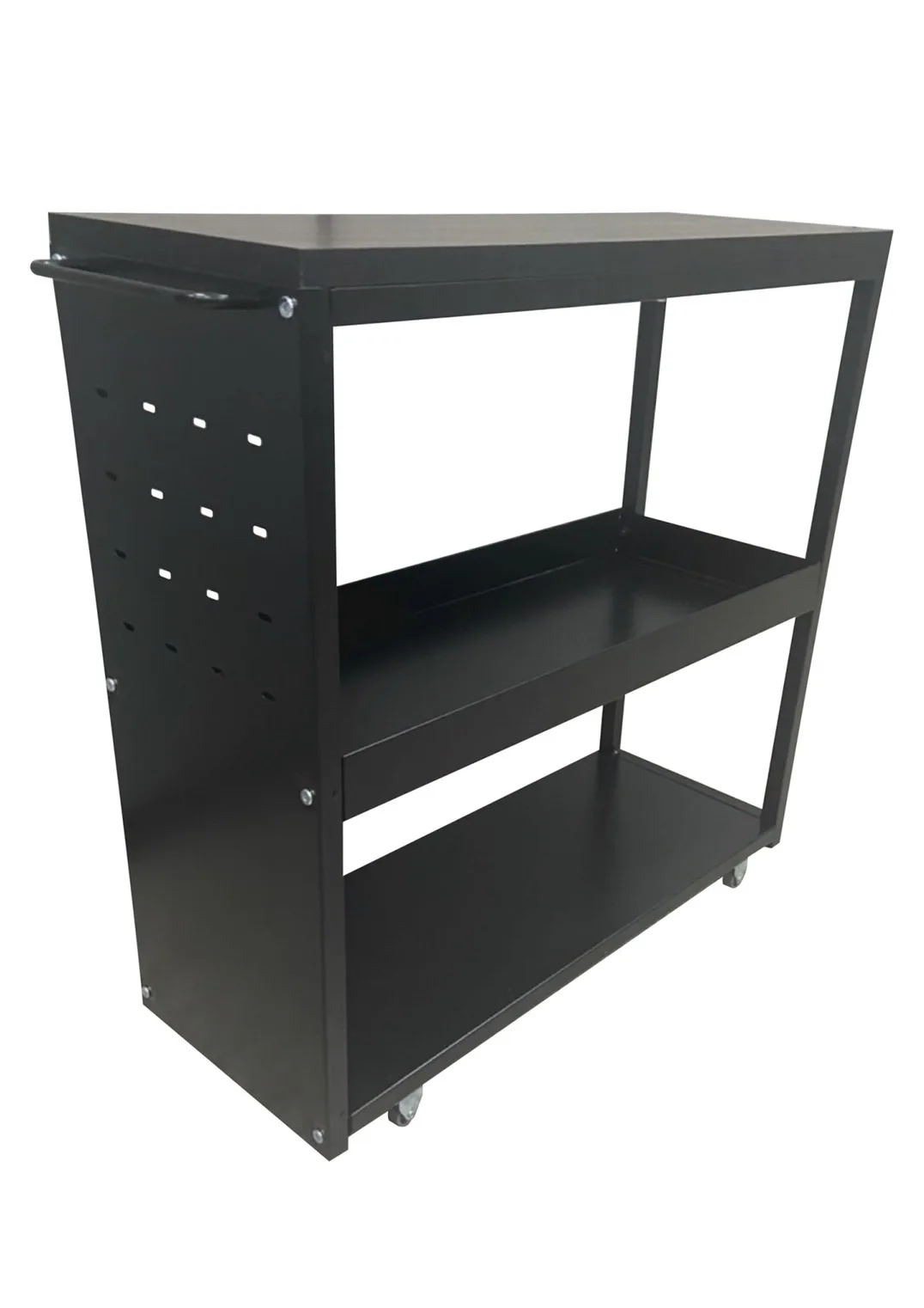 Multifunctional Steel Metal Shelf Cart Trolly Utility Workshop Cart Metal File Carts Steel With Wheel
