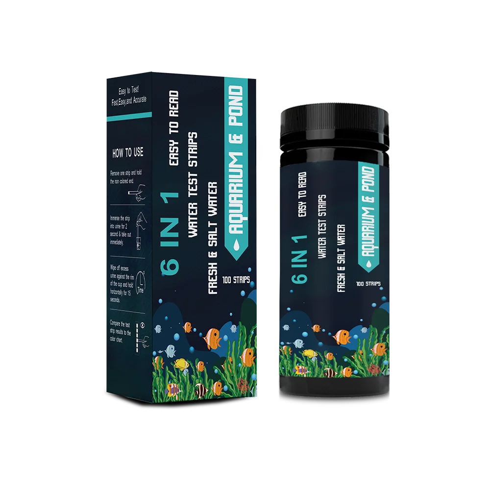 Amazon золотой поставщик воды тест-полоски для бассейна спа 6-в-1 Набор для тестирования воды