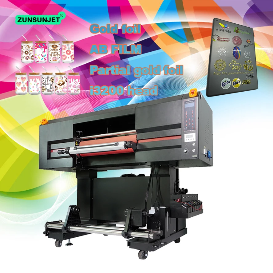 New Digital A1 24 Inch 60cM 3 Heads I3200 Roll to Uvdtf Uv Dtf Printer With Laminator