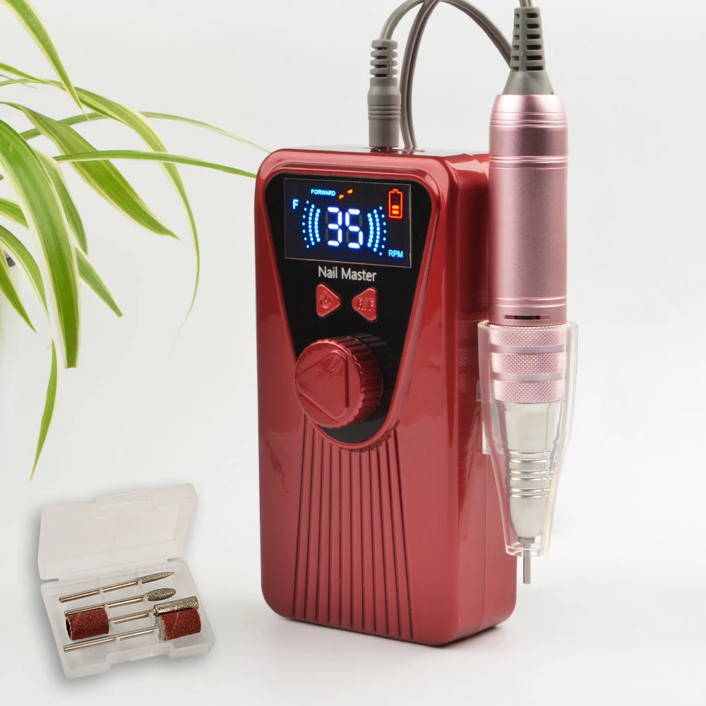 
battery operated manicure pedicure machine e file nail drill rechargeable drill nails 