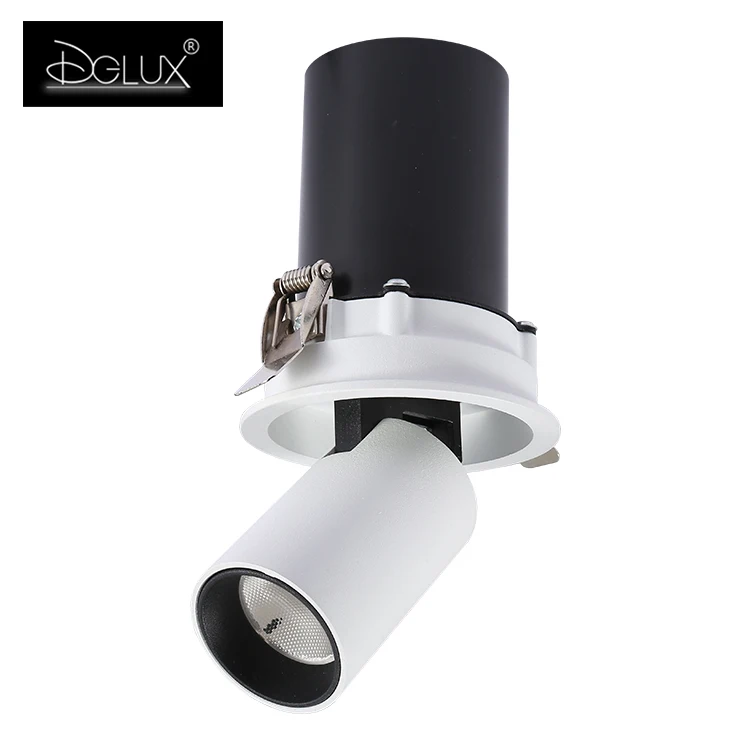 DGLUX горячая Распродажа Схема Дизайн Одна Головка Cob 7 Вт светодиодный гриль встраиваемый точечный светильник