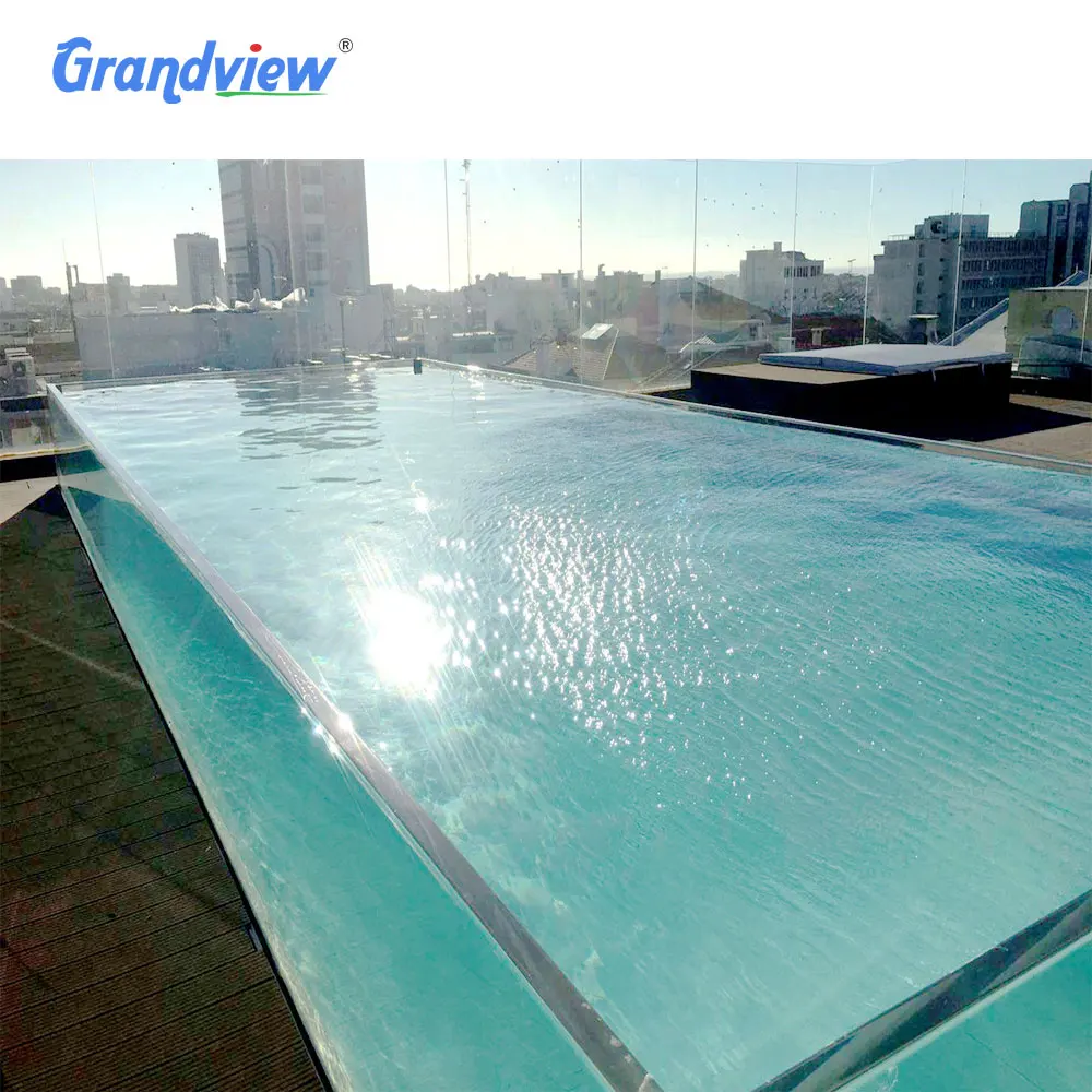 30mm 40mm 50mm thick plastic acrylic panel swimming pool