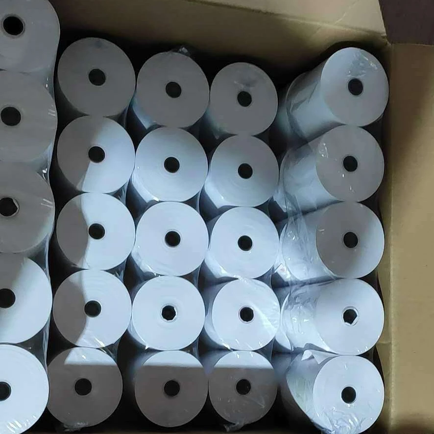 china factory price thermal receipt paper roll 57x50mm Coreless