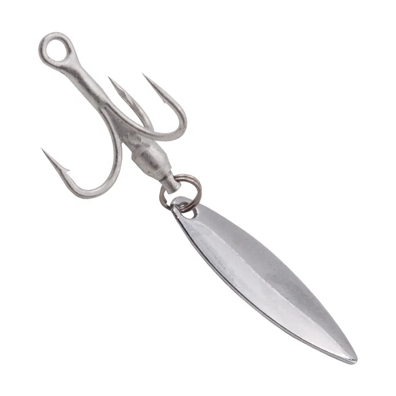FUNADAIKO High-carbon steel Rotating bearing hard bait fish hook 360 degree rotating sequin bait 4# 6# 8#