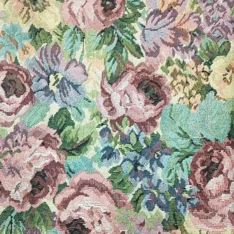 Large factories make high quality floral jacquard fabric satin jacquard dress fabric