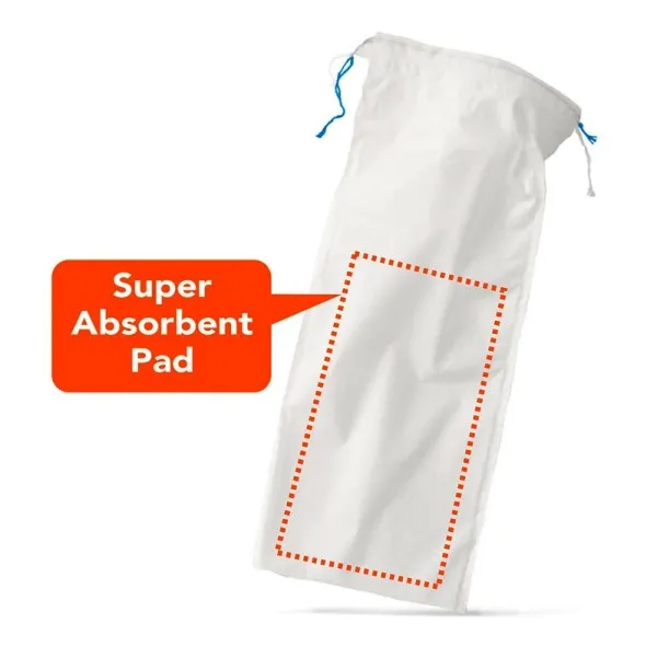 Disposable  pre-inserted 650ml Super absorbent pad  Leak-Resistant Urinal liner bags
