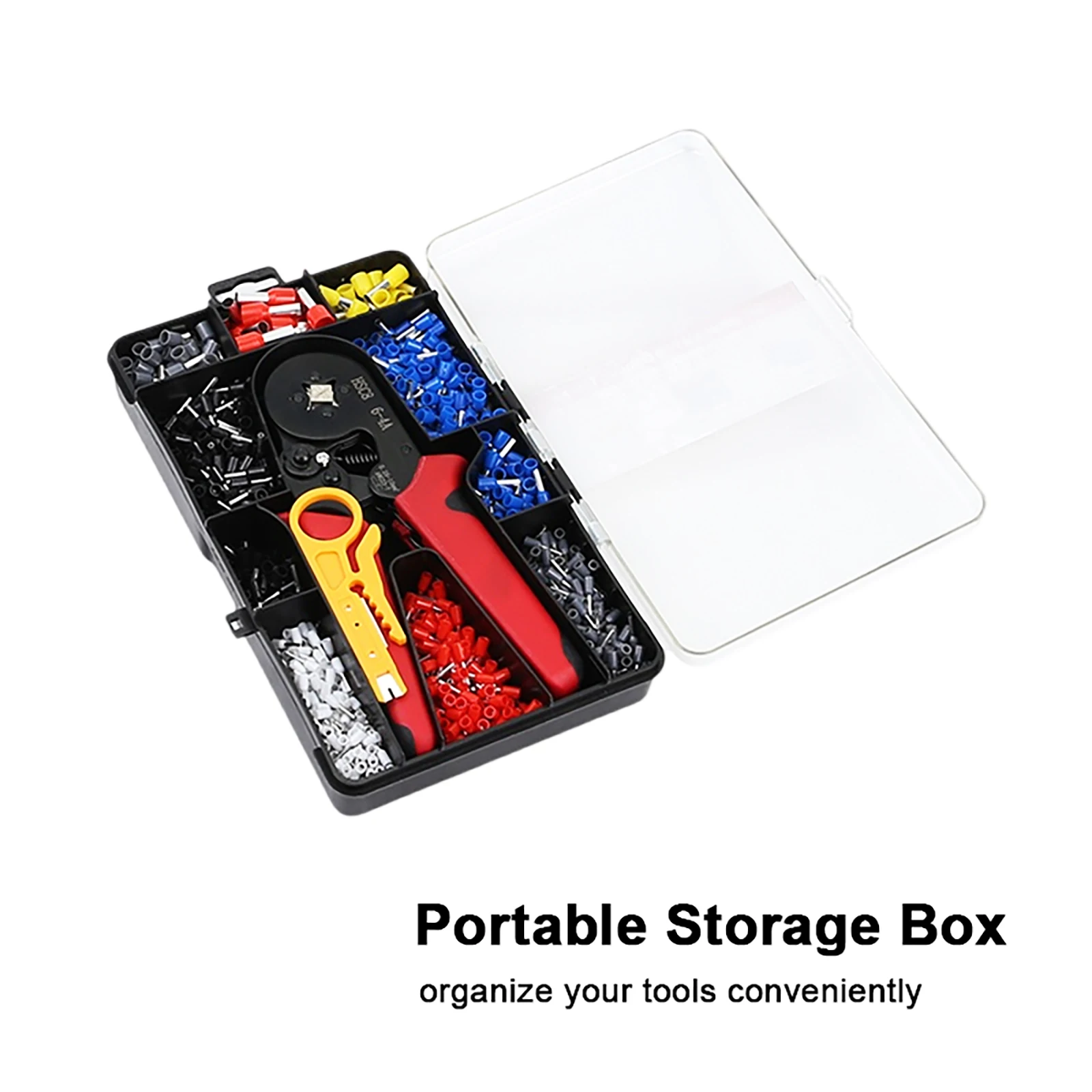 1200PCS HSC8 6-4A AWG22-8 Self-Adjusting Ferrule Wire Stripper Electrical Tool crimping pliers set