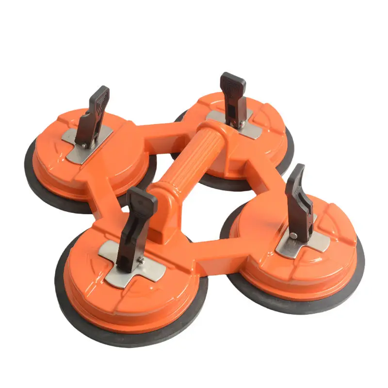 High powder vacuum lifter glass tool 4 clamp suction cup marble tile lifting furniture decoration