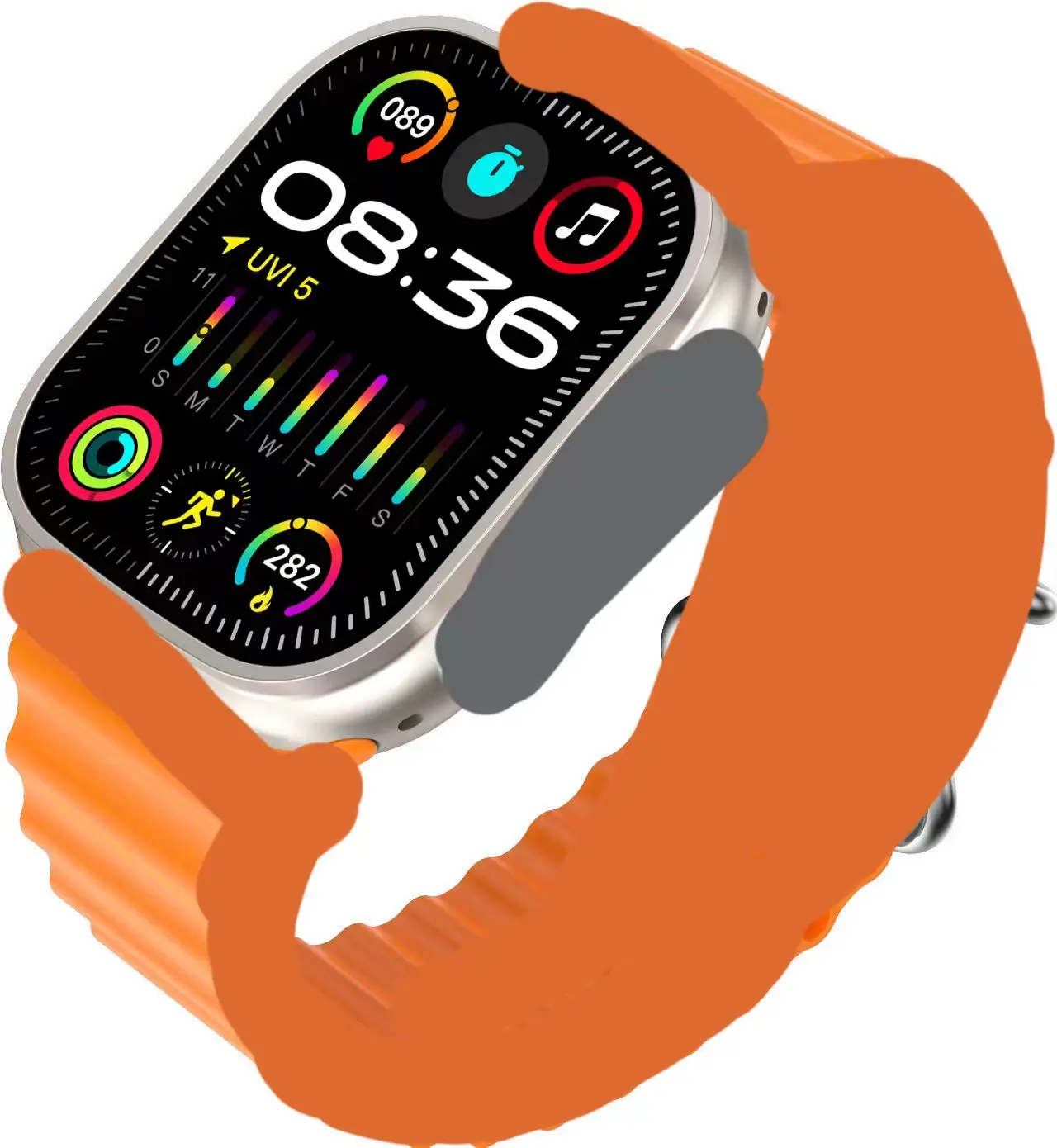 T900 ULTRA 2 GS Smart Watch 2.02 AMOLED 260mah BT Call Music sleep monitor heart rate blood pressure sedentary reminders