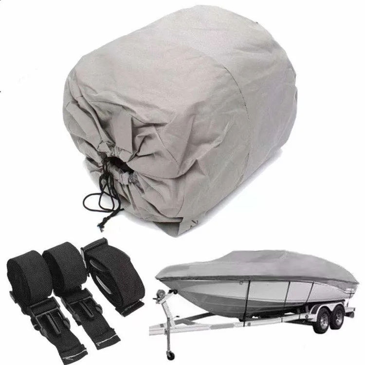 16-18ft heavy duty 600D oxford Trailerable waterproof universal Boat Cover for V-Hull Runabouts and Bass Boats