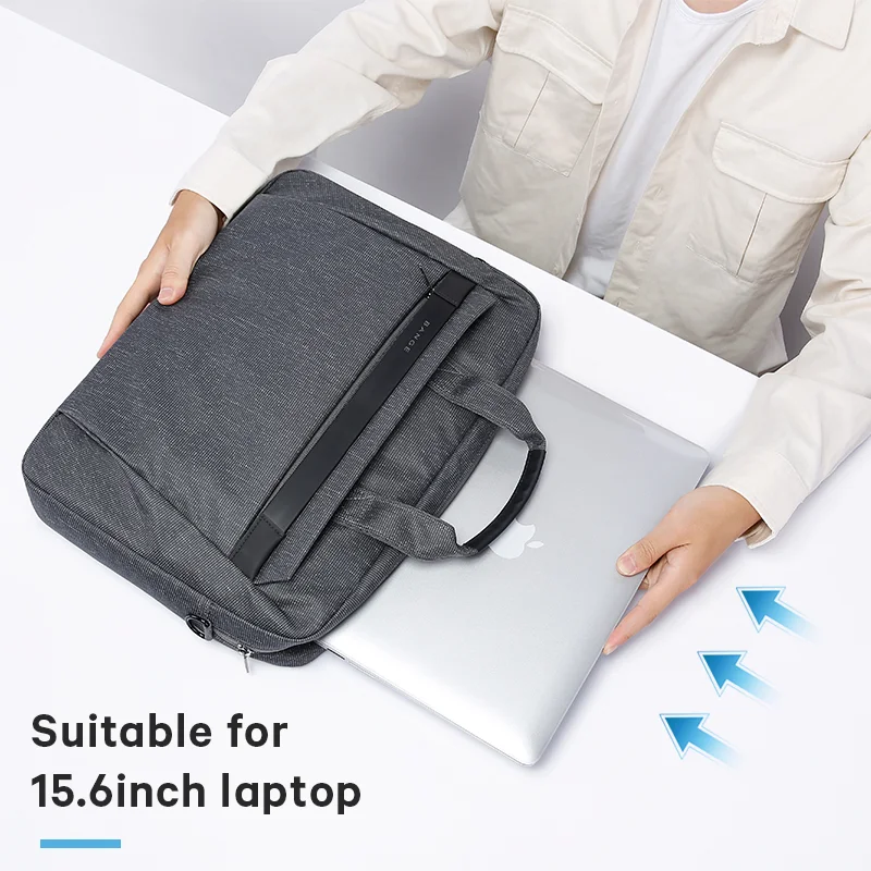 Factory new smart 15.6 inch men briefcase custom shoulder notebook waterproof laptop bag