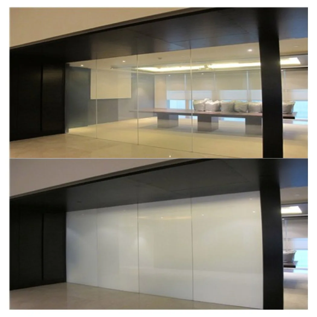 Gaoming Simple Reliable Smart Tint Film Transmittance Pdlc Intelligent Dimming Film Black white Switchable Electronic Smart Film