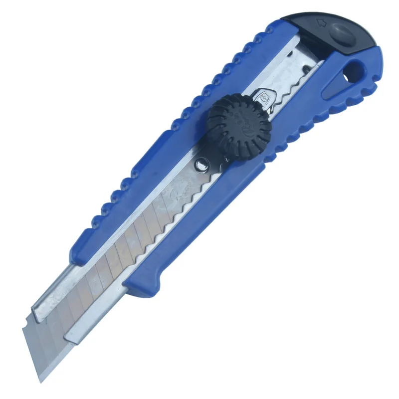 Durable Art Knife Large 18mm Retractable Utility Knives Metal Precision Blue Utility Knives