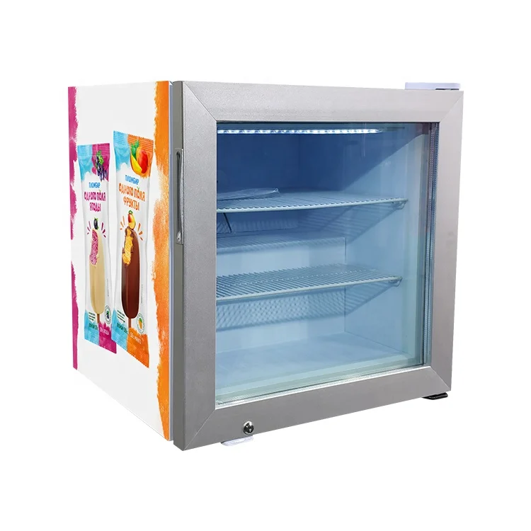 55L Meisda Low Noisy Vertical Glass Door Deep Display Ice Cream Refrigerator Freezer SD55