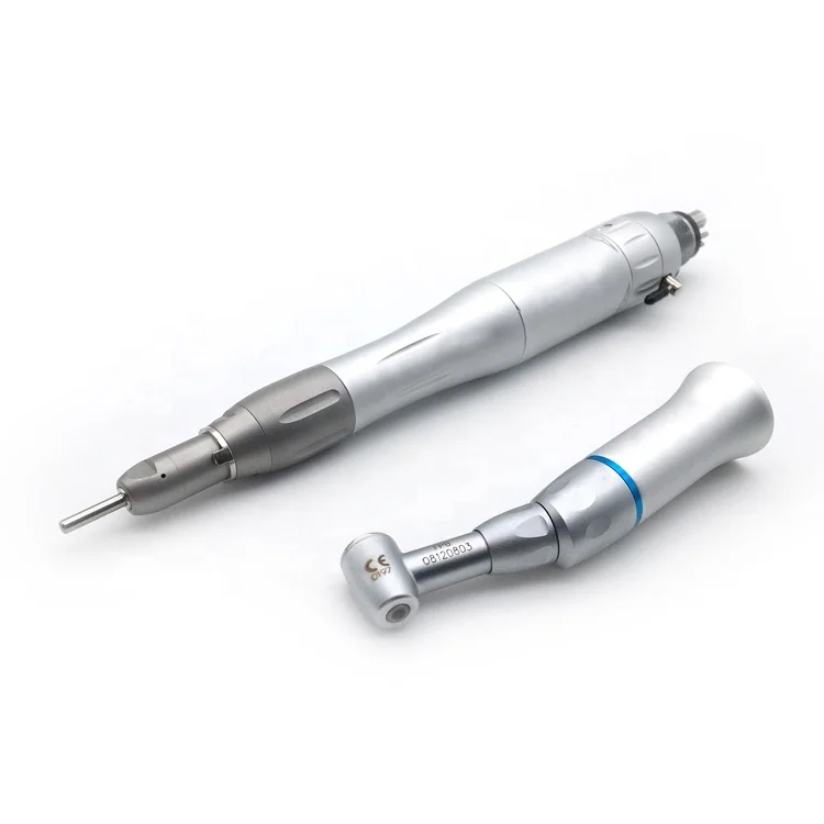 Dental Handpiece Kit Dental Stainless Steel Low Speed Handpiece Kit with Push Button Contra Angle