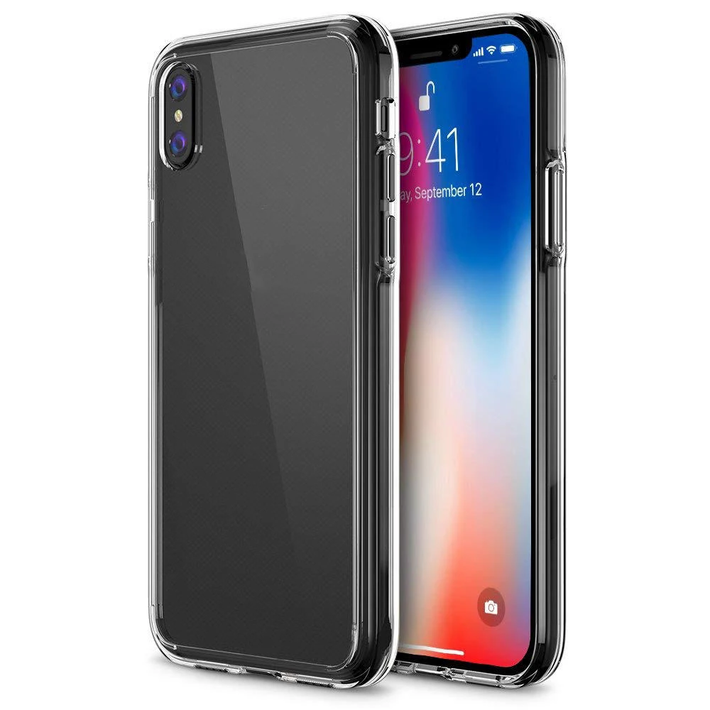 for iphone case Reinforced Cushion Shockproof TPU Phone Case for iPhone Xs/Xs Max, Rigid Back Panel