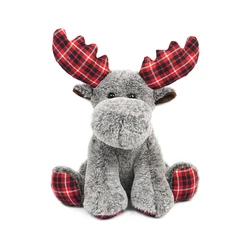 Christmas decorative moose plush stuffed toy for festival occasion gift