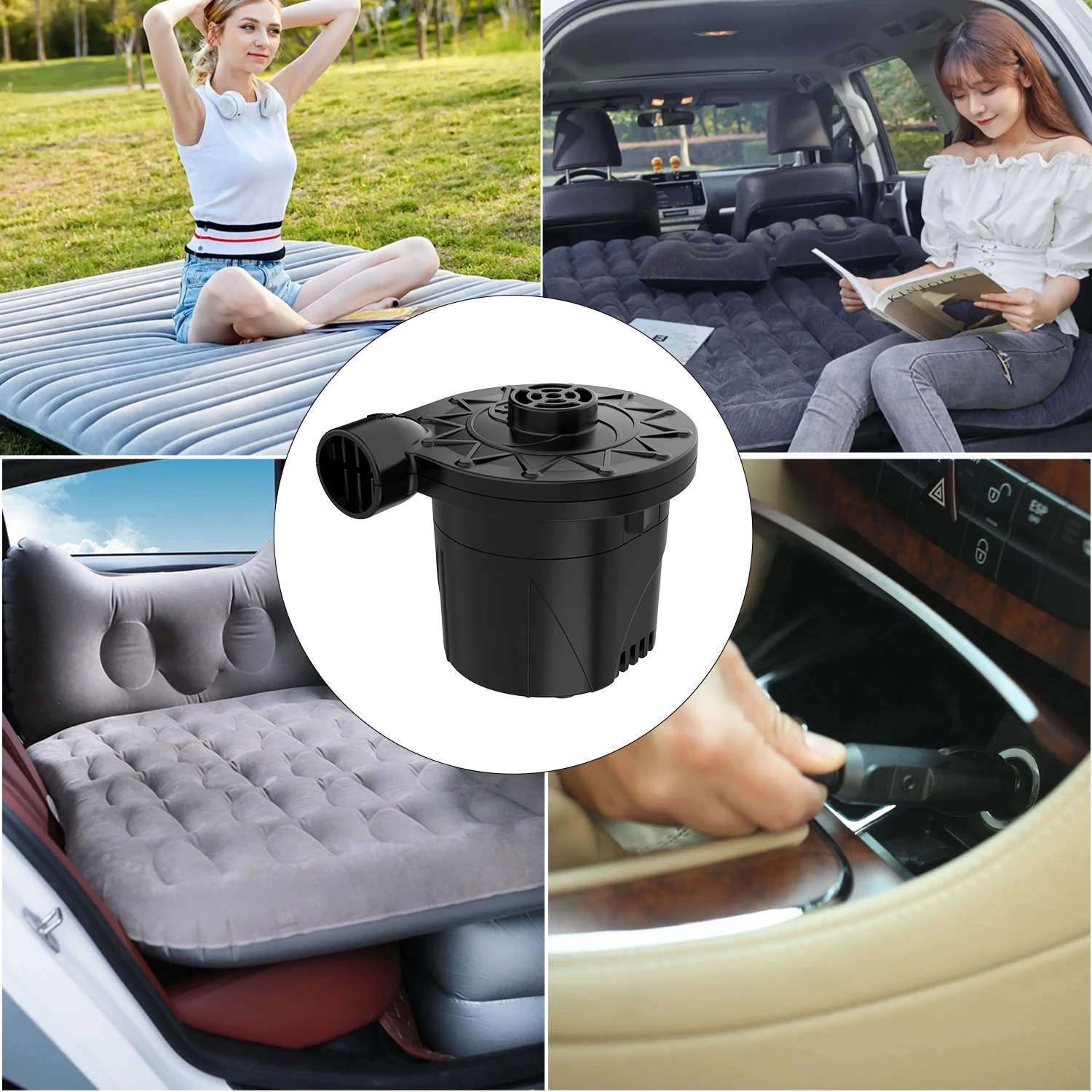 High quality 5200mA portable air compressor pump inflatable boat rechargeable air pump