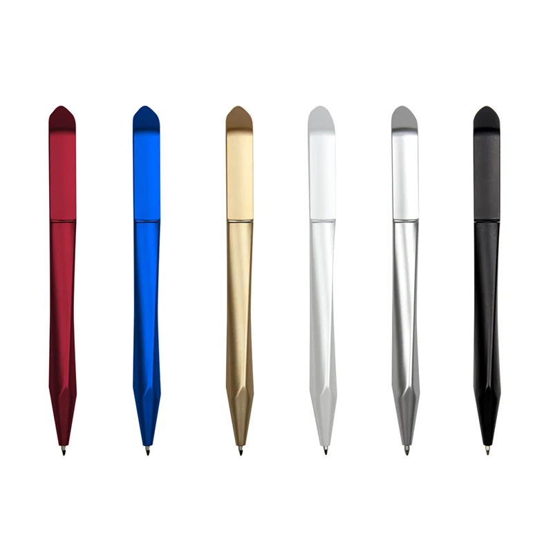 Pens With Custom logo Promotional Ball Pen Triangle Shape Metallic Print Pen