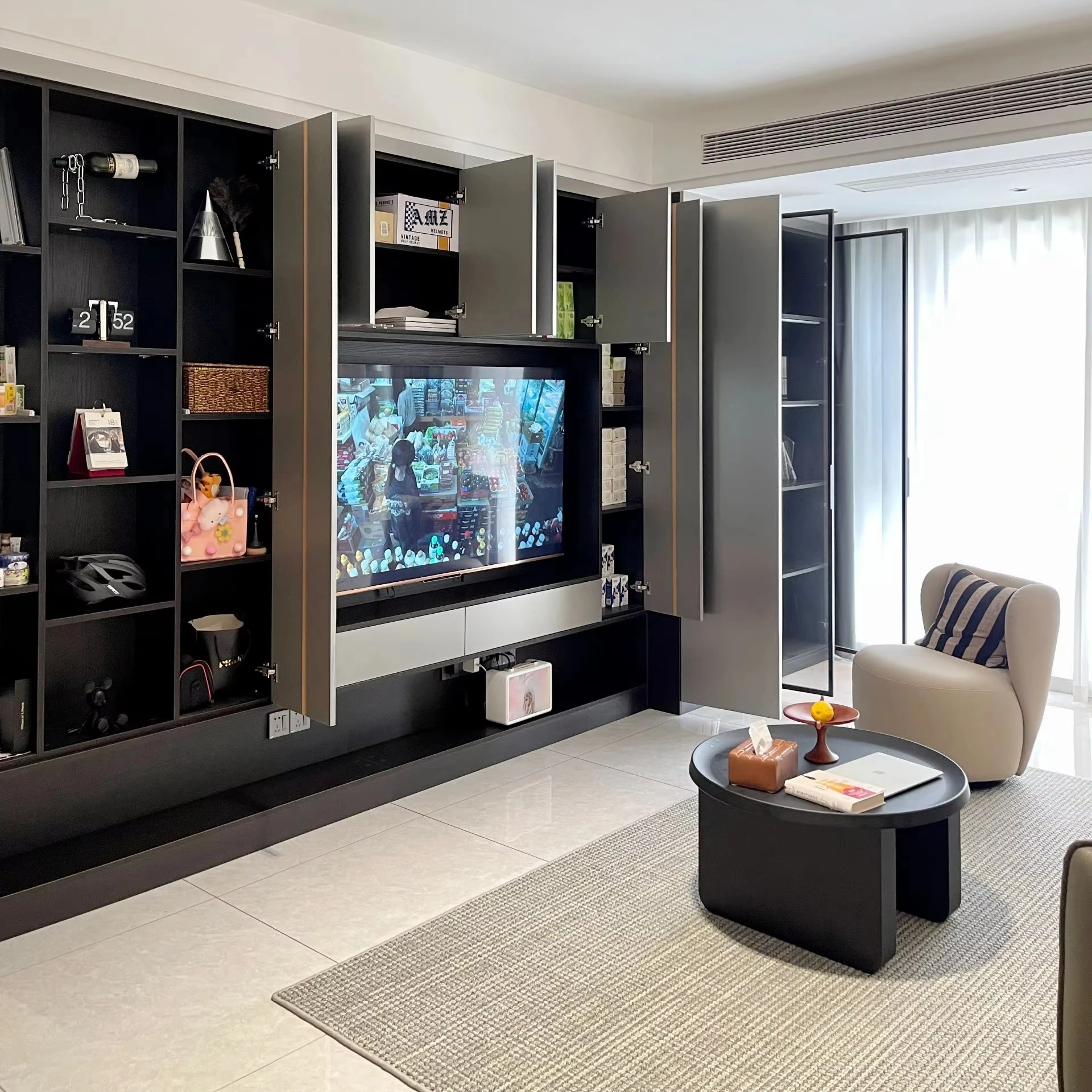 Luxury Style Professional Manufacture Hotel Room Star Living Room Hotel Parlor Cabinet TV Stand for Living Room Furniture