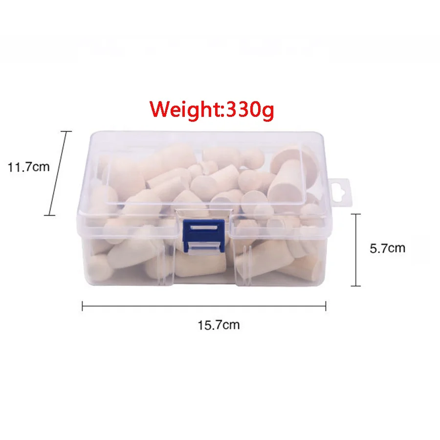 wholesale 42pcs unfinished wood peg dolls wooden diy doll family