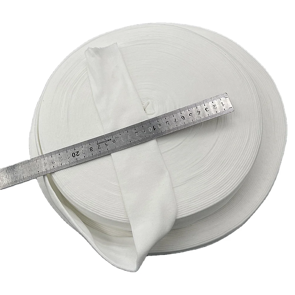 Stretch Knit Rib Fabric Knitted Cuff For Gowns Seamless DIY Clothing Making Elastic Sleeve