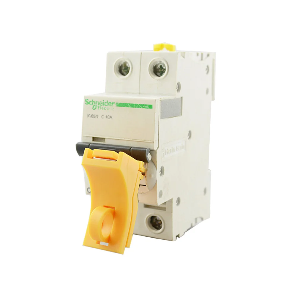 Pin-Out Non-conductive Nylon Standard Toggles Miniature Circuit Breaker Lockout Device  for Schneider BD-D28