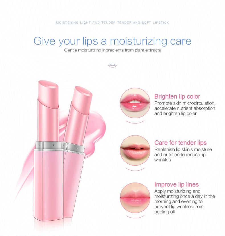 OEM private label chapstick Mini Pink Color moisturizing Lip Balm For Women And Girls Lip Balm