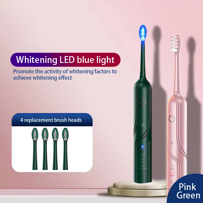 Ipx7 Waterproof  Adult Toothbrush Electric USB Rechargeable Smart LED Whitening Sonic Electric Toothbrush