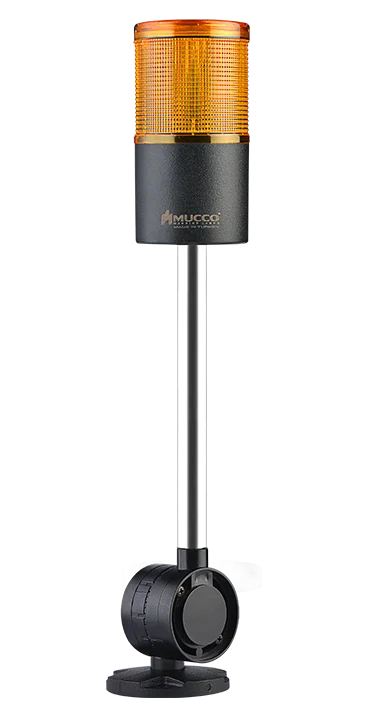 Best Selling High Light Led Signal Tower Warning Light Yellow Steady Light 24V/DC High Quality Signal Tower