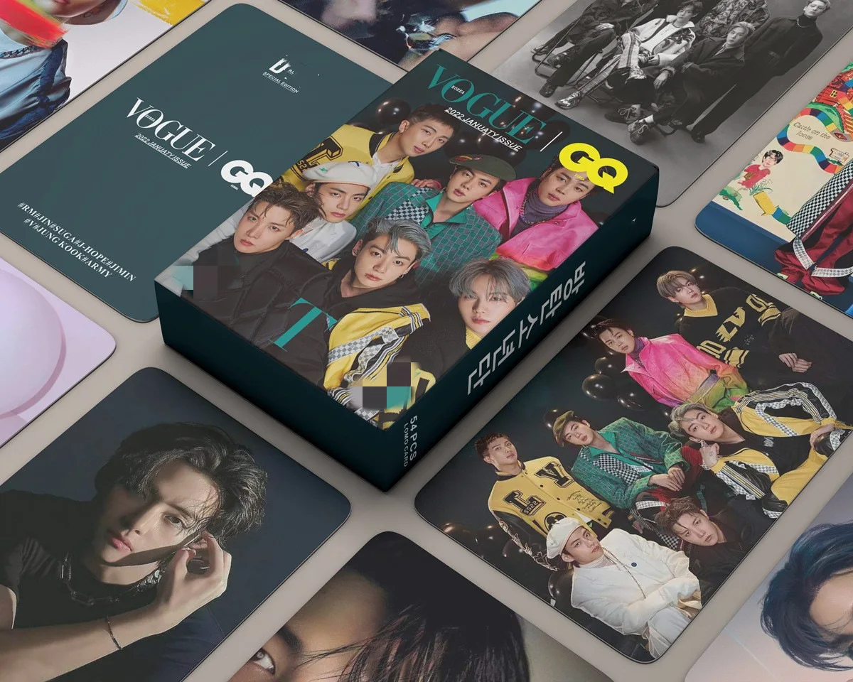 Оптовая продажа Kpop Idol Group Merch 55 шт./коробка Bangtan Boys V журнал Octorber Фотокарточка Lomo Card